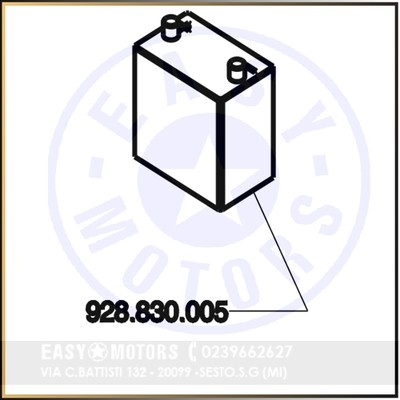 Polini 928.830.005 AKKU 12V THOR 200
