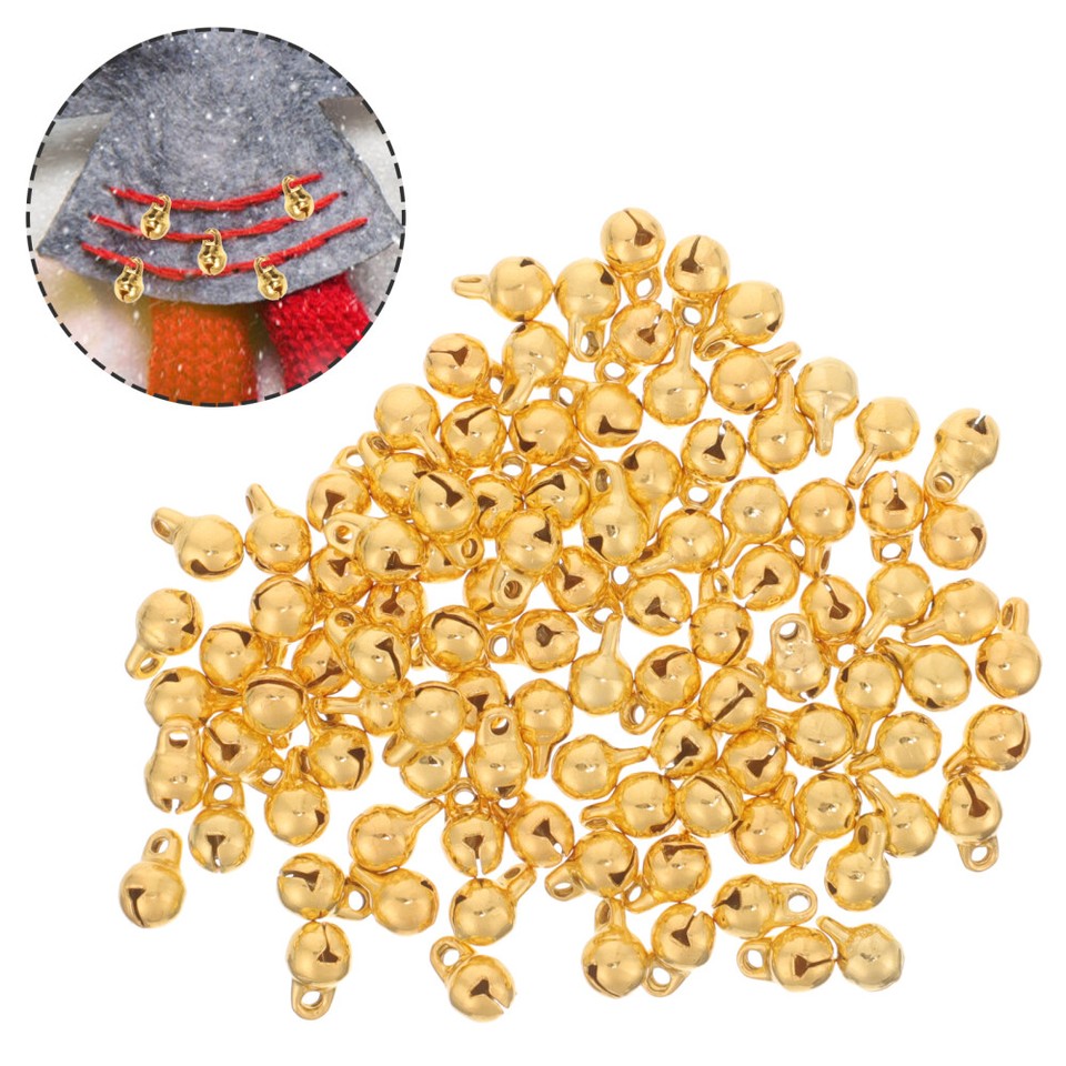 100pcs Mini Bell Pendants Small Bell Pendant Crafts Bells Jewelry