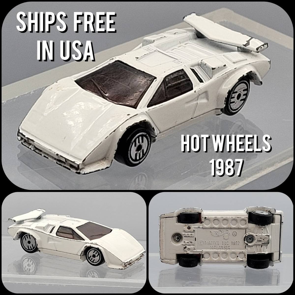 1987 Hot Wheels SPEED FLEET Lamborghini Countach LP500S ULTRA HOTS