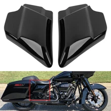 Vivid Black Side Cover Panels For Harley Touring Electra Road Glide 2009-2023