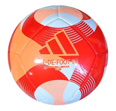Adidas Unisex OLYMPIC 24 Club Soccer Ball Orange Football