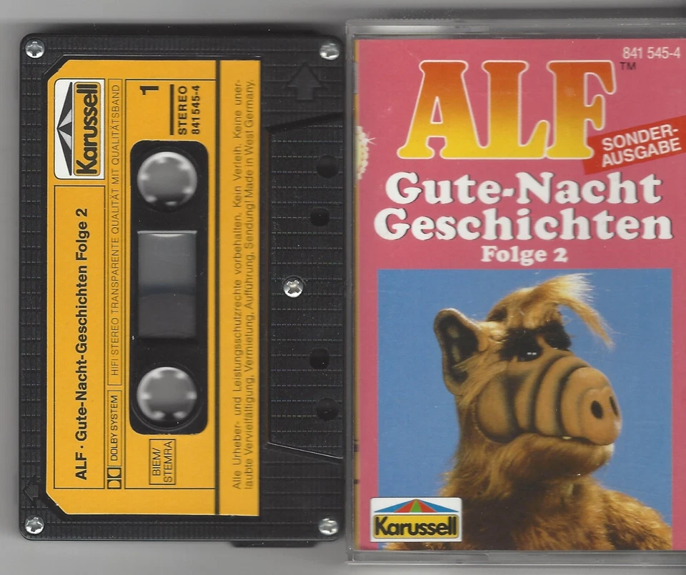 MC ALF GUTE NACHT GESCHICHTEN Folge 2 geschraubt, selten Karussell Hörspiel - Bild 1 von 1