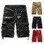 thumbnail 2 - Men Sports Trousers Army Military Cargo Pocket Camouflage Short Pants Summer 36