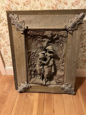 Early 19th Century French Bronze Relief Garden Sculpture Wall Art