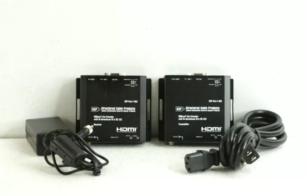 SCP 962 HDBaseT 4K Lite Transmitter/ Receiver W. Bi-directional IR