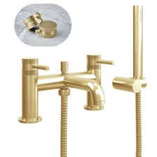 New Modern Bathroom Tap Range Brushed Brass-Black-Chrome Basin Sink Tap-Knurled