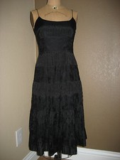 ANN TAYLOR Designer Black Silk & Lace Strappy Dress Sz 0 NWT!!! Retail $ 198