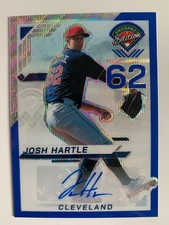2025 Panini Prospect blue auto JOSH HARTLE #ed 15/75! Cleveland Guardians