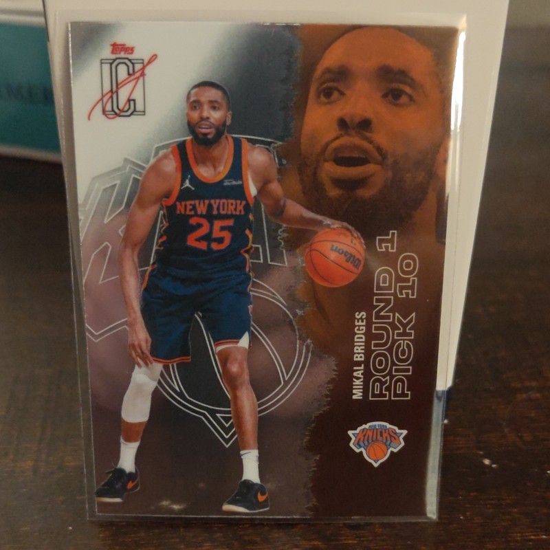 Topps Signature Class Mikal Bridges Rookie Round 1 Pick 10 #84 Knicks NBA