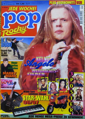 Pop Rocky 01/96 Titelfoto: Angelo Kelly, Spice Girls: Mel C, Marky Mark, DJ Bobo