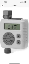 Sprinkler Timer, Programmable Irrigation Water Timer for Garden Hose, Solar/Batt