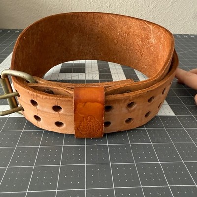 Altus Leather Weightlifting Belt Double Prong Powerlifting Medium 28''-34''