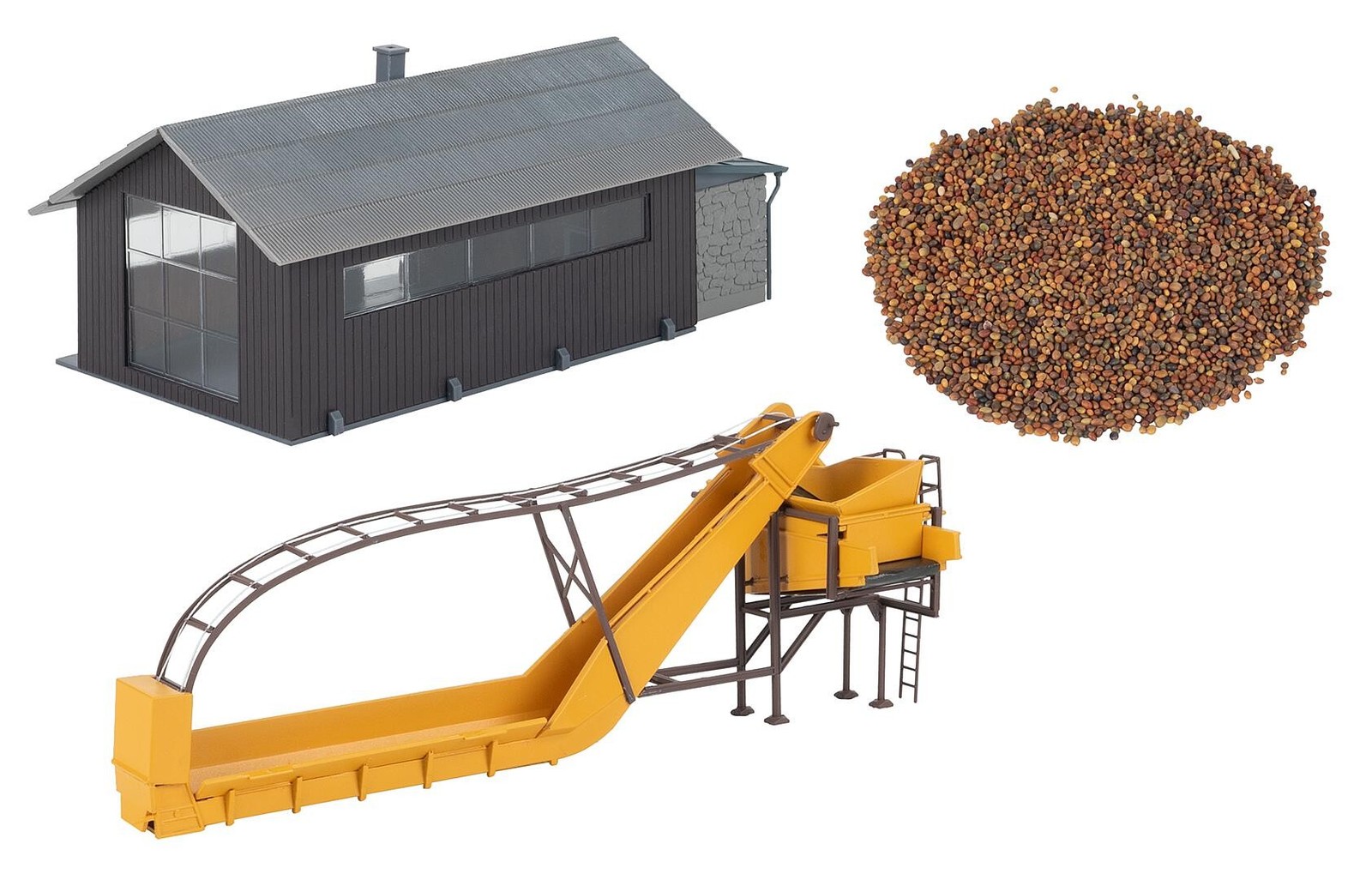 Hangar de stockage avec tapis roulant - FALLER 191841 - HO 1/87 foto 3