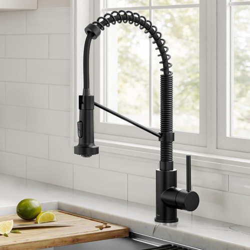 KRAUS Bolden Commercial Style 2-Function Single Handle Pull down Kitchen Faucet - Picture 2 of 12