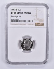 1983-S Roosevelt Dime Prestige Set PF69 UCAM NGC Brown Label *6737
