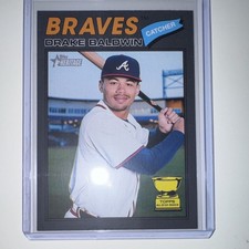 Topps 2026 Heritage Dark Grey All-Star Rookie #209 Drake Baldwin Braves Card