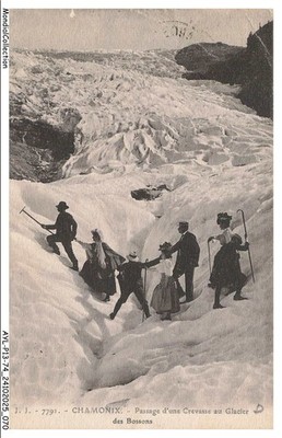 AYLP13-1464-74 - CHAMONIX - Übergang von einer Spalte zum Buckelgletscher