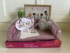 Our Generation Lovely Living Room Furniture Accessory Set for 18" Dolls NEW