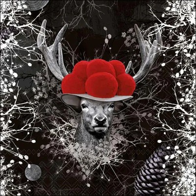 Serviette '' King of the Black Forest '' 3-lagig, 33 cm - 20 Stück Packung