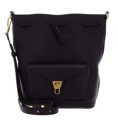 COCCINELLE Beat Generatio Bucket Bag Umhängetasche Noir schwarz Neu