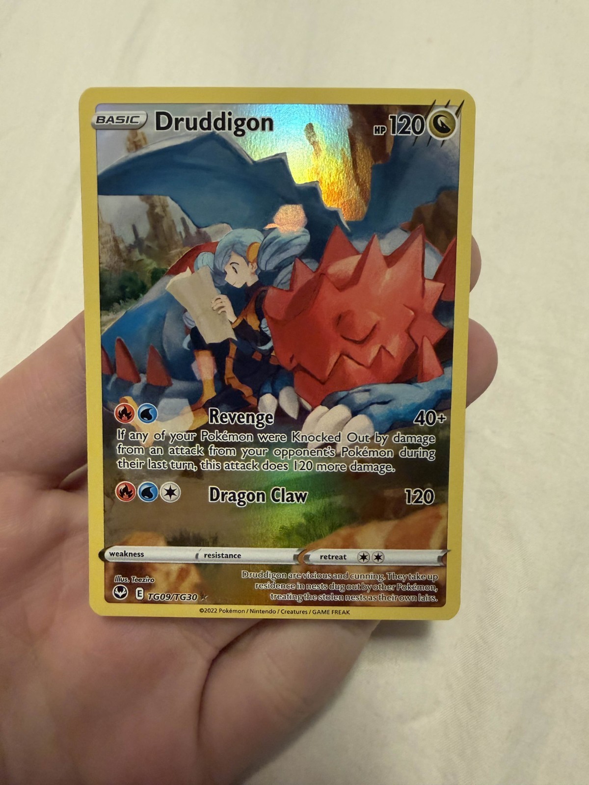 Silver Tempest TG09/TG30 Druddigon Ultra Rare NM