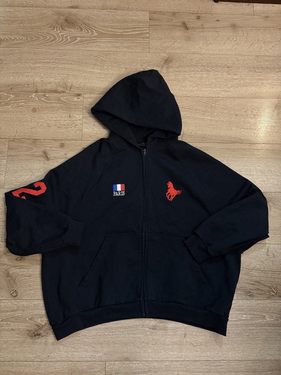 balenciaga polo zip hoodie （size 3） Balenciaga Polo Hoodie