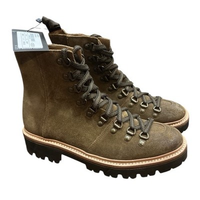 Grenson Nanette Brown Leather Lace-up Hiker Boot Lug Sole 8/UK 5/EU 38 NEW $686