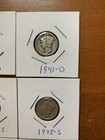 A lot of 10 mercury dimes circulated condition silver 30's & 40's — photo 3