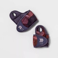 ALL IN MOTION WRIST WEIGHTS ANTI-MICROBIAL 1.5LBS 2PC - ADJUSTABLE NEOPRENE PAIR