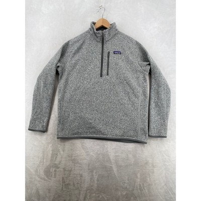Patagonia Better Sweater Pullover Mens L Grey 1/4 Zip Fleece Hiking Gorpcore L/S