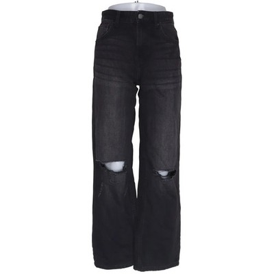 Bershka, Jeans, Größe: 36, Schwarz, Einfarbig, Denim, Damen #NiO