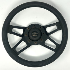 Grant Gt Challenger 414 Rubber Grip 4 Spoke Steering Wheel 13.5 Horn Button