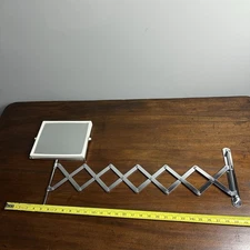 Vintage Scissor Accordion Mirror Barber Shop Wall Mount Double-Sided Shaving