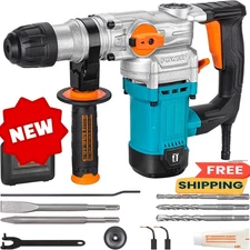 Taladro percutor rotativo SDS-Plus de 1-1/8" con embrague de seguridad, 9 A, 3 f