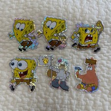 rare   SpongeBob Sticker Set Bulk Sold Glitter Back then