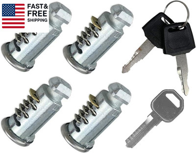 4 Pack Lock Cores Compatible with Thule One-Key System Lock Cylinders, Key Cylin