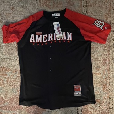 Detroit Tigers Majestic AL All-Star Game Price 14 Jersey Black/Red Size 48