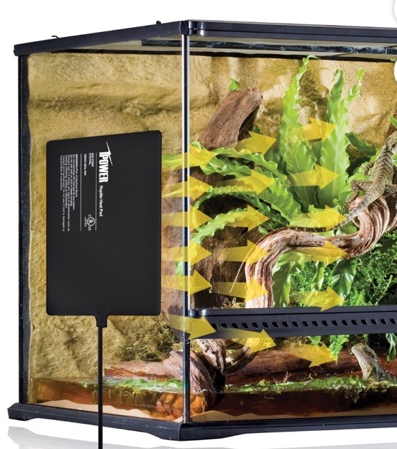 iPower Reptile Heat Pad, designed for use with 30-40 gallon 