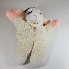 Lamb Chop 12" Plush Hand Puppet Christmas Shari Lewis Avon 1991 Stuffed Vintage