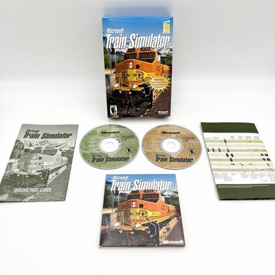 Microsoft Train Simulator PC CD-ROM Complete Big Box Strategy Guide Windows Game