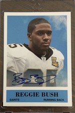 REGGIE BUSH 2007 Upper Deck Football Philadelphia AUTO #’d 5/5 Autograph