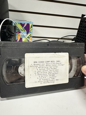 RMA Video Comp Reel 2001 [ft. Daft Punk, Gorillaz, etc ] (VHS) **RARE COMP TAPE*