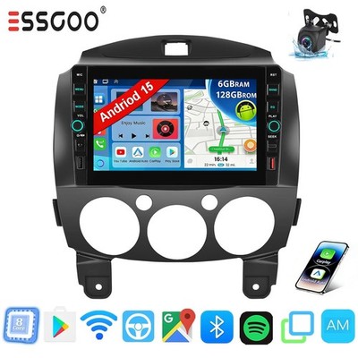 6G+128G Carplay Für Mazda 2 2007-2014 Android 15.0 Autoradio GPS Navi +kamera 4G