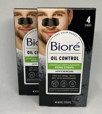 Bior Men s Charcoal Deep Cleansing Pore Nose Strips - 2 boxes