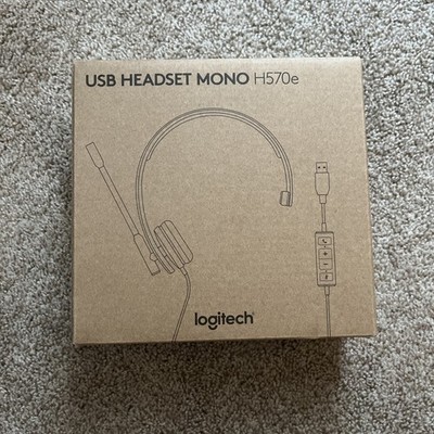 Logitech H570e USB Stereo Headset - Black 