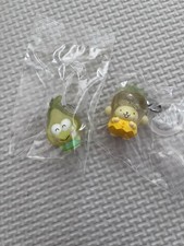Sanrio Characters Fruit Mascot Keychain Charm Set Keroppi Pompompurin
