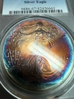 1995 PCGS MS67 Toned 1 oz Silver American Eagle US $1 Dollar Toner