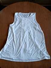 Tek Gear DryTek Women's White Sleeveless Tank Top Shirt Size Large