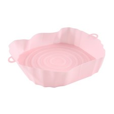 2X(20Cm Luft Friteusen Ofen Backblech Brathähnchen Korb Matte AirFryer1778