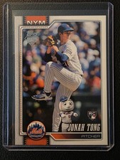 2026 Topps Series 1 Celebration Jonah Tong Hidden Mascot SP New York Mets RC